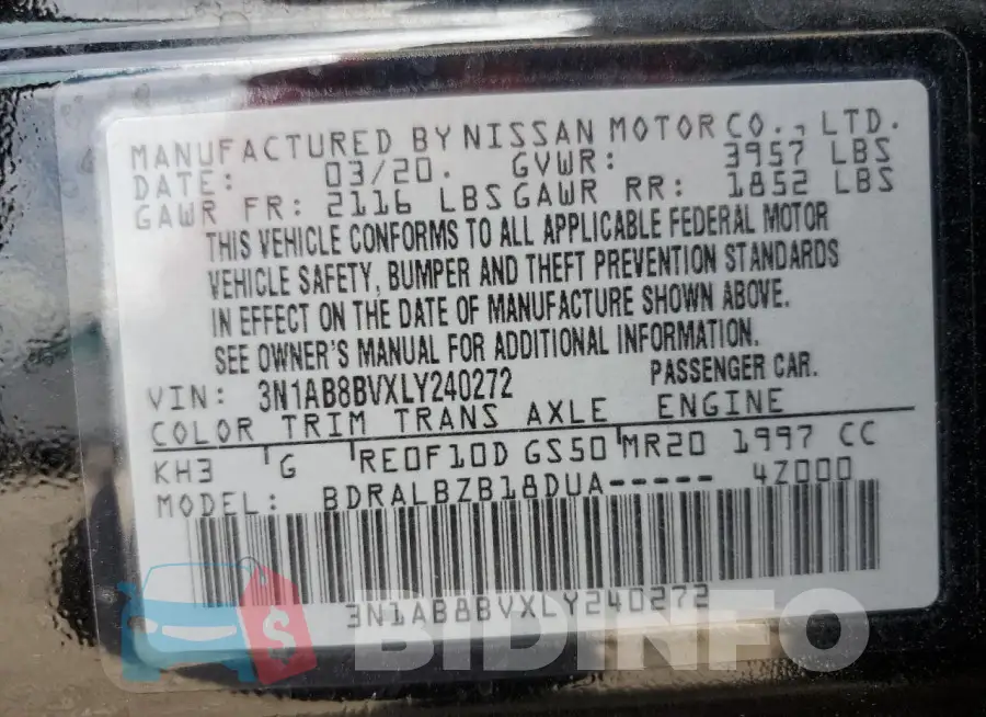 3N1AB8BVXLY240272 Photo# 12