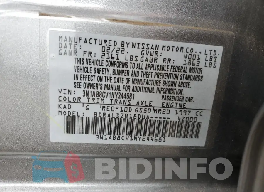 3N1AB8CV1NY244681 Photo# 12