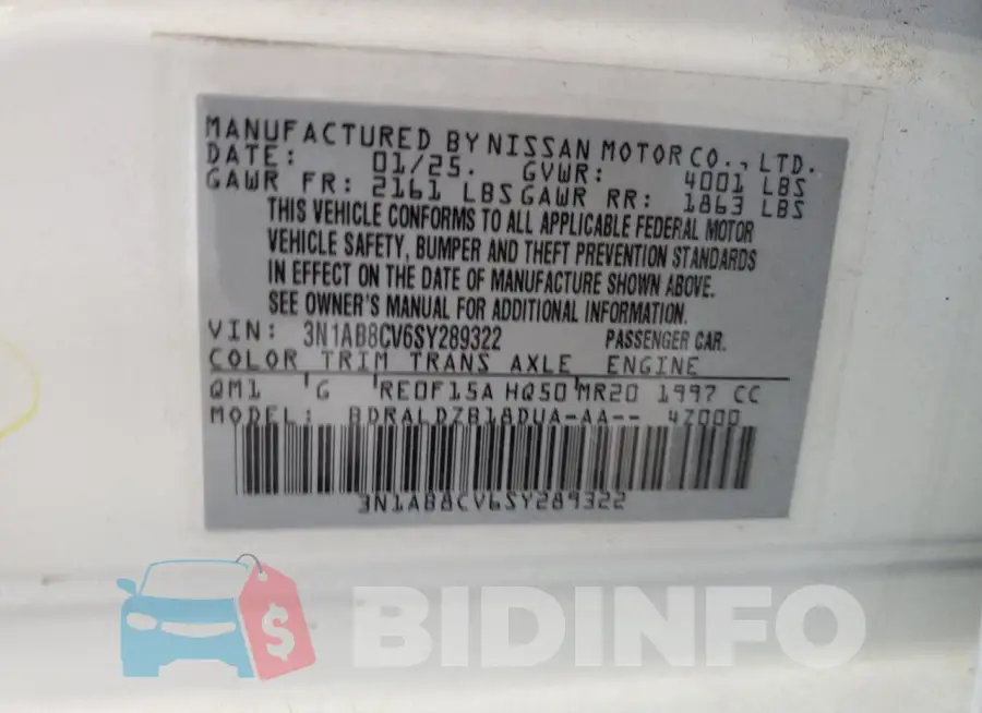 3N1AB8CV6SY289322 Photo# 12