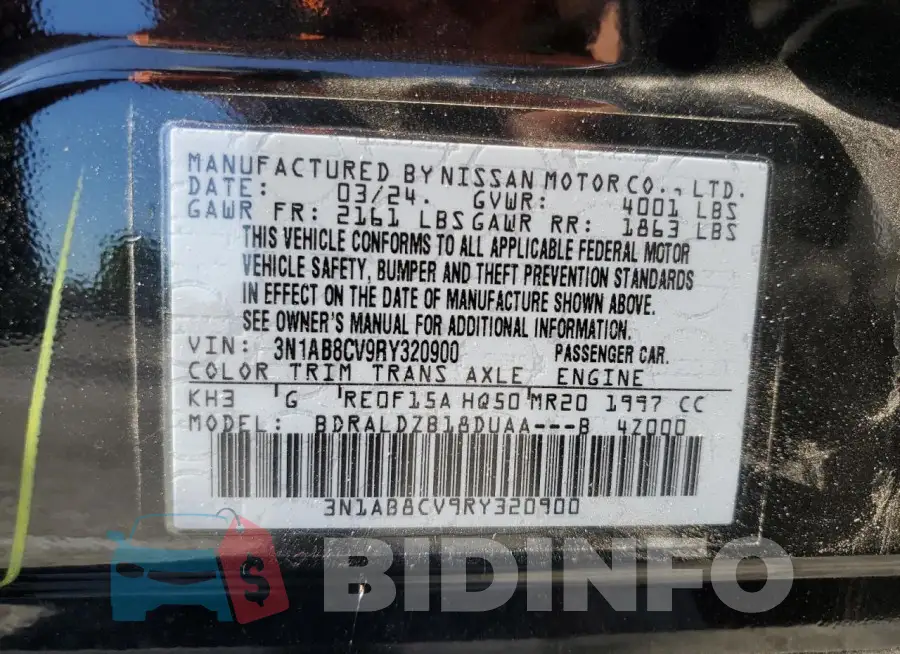 3N1AB8CV9RY320900 Photo# 12