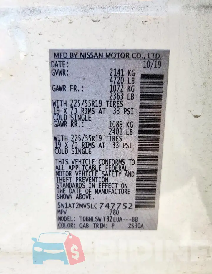 5N1AT2MV5LC747752 Photo# 13