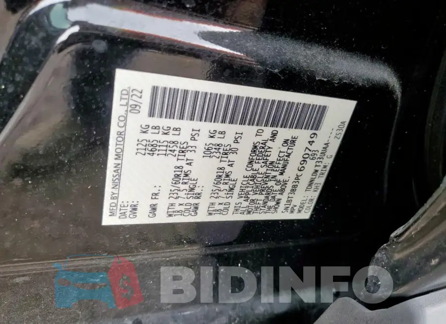 5N1BT3BB3PC690749 Photo# 13