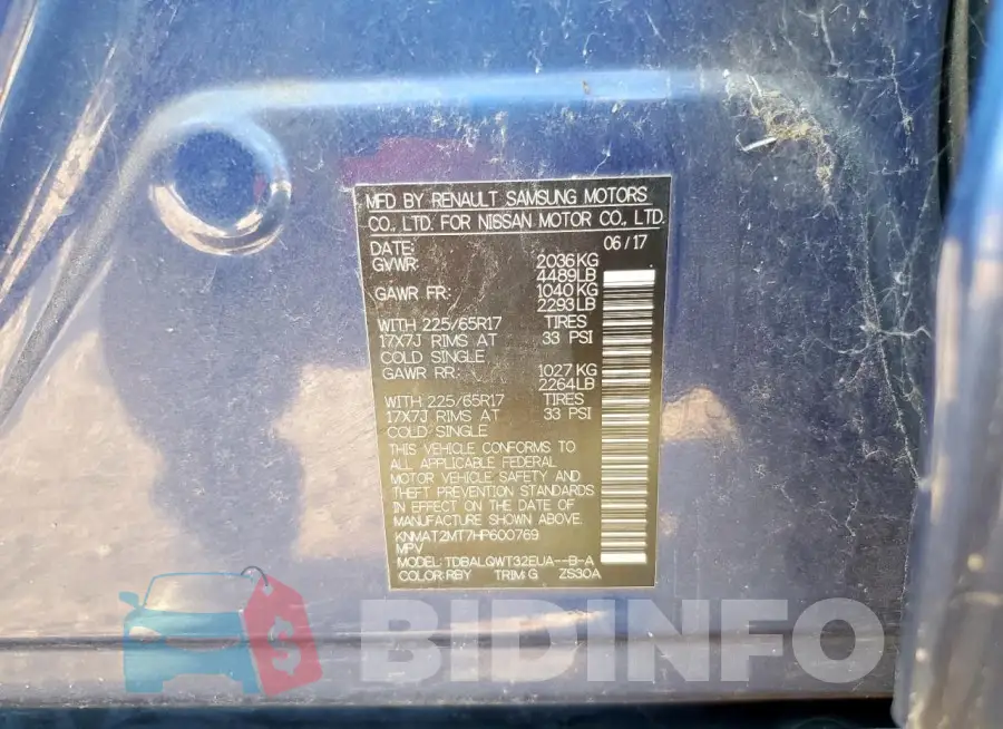 KNMAT2MT7HP600769 Photo# 13