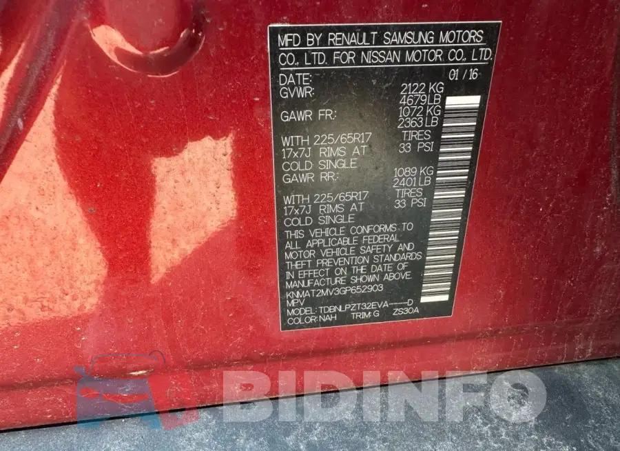 KNMAT2MV3GP652903 Photo# 10