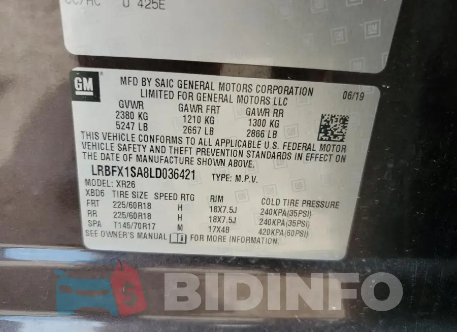 LRBFX1SA8LD036421 Photo# 13