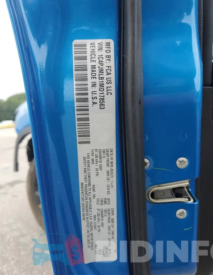 1C4PJMLB1MD178563 Photo# 13