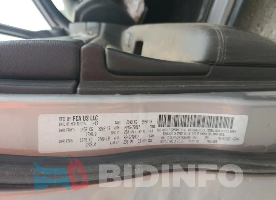1C4RJFAG7KC680046 Photo# 14