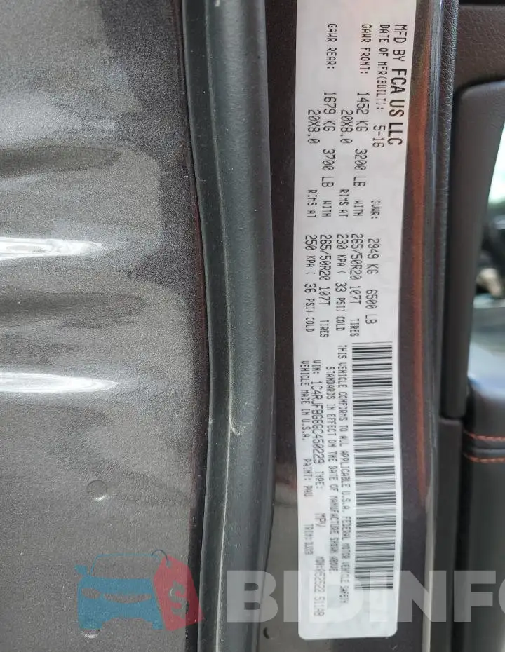 1C4RJFBG8GC450229 Photo# 14