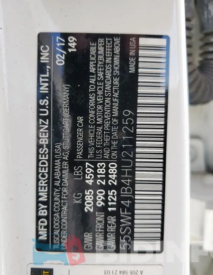 55SWF4JB4HU211259 Photo# 13