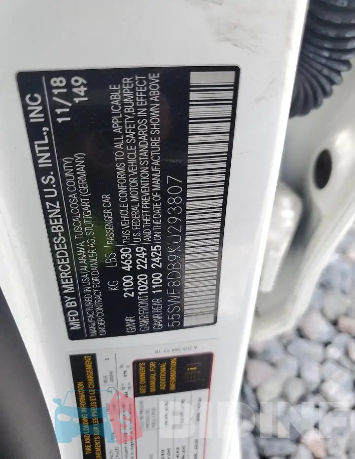55SWF8DB9KU293807 Photo# 12