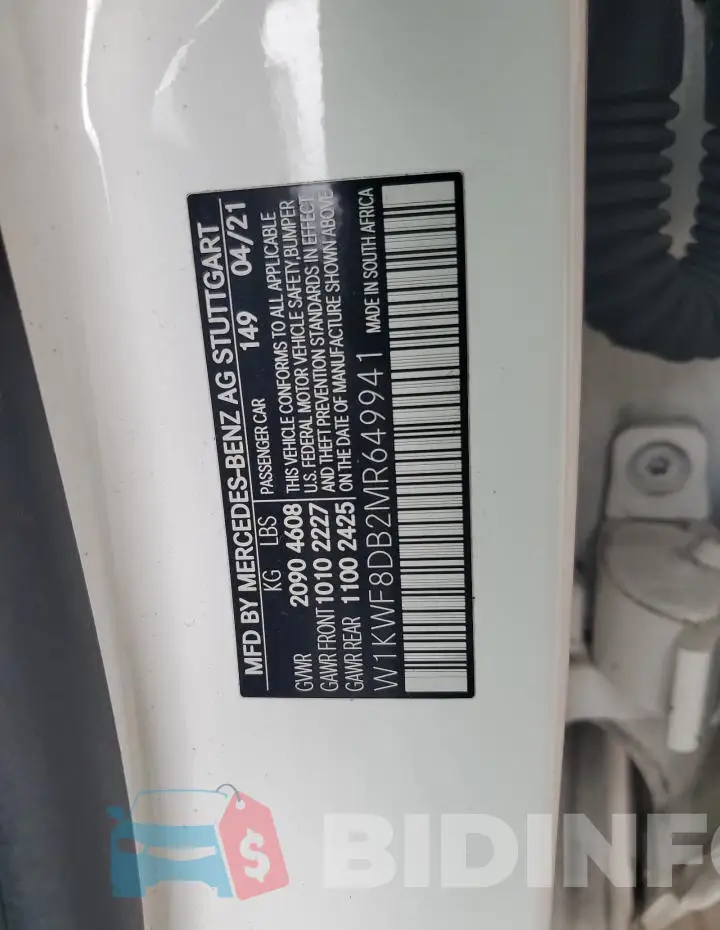 W1KWF8DB2MR649941 Photo# 13