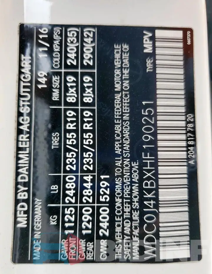 WDC0J4KBXHF190251 Photo# 13