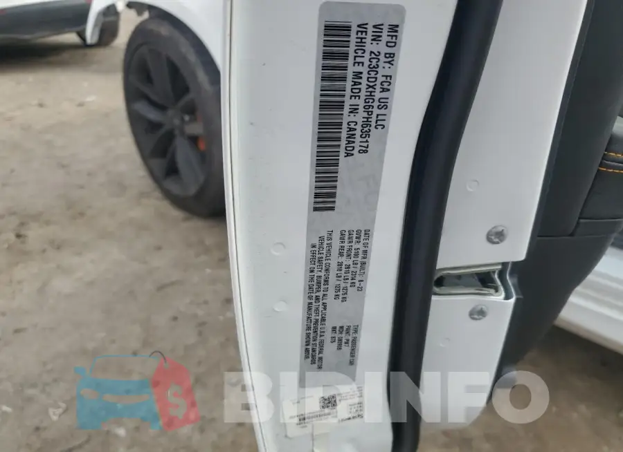 2C3CDXHG6PH635178 Photo# 12