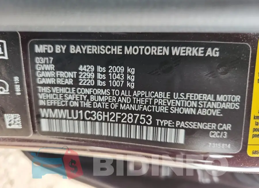 WMWLU1C36H2F28753 Photo# 12