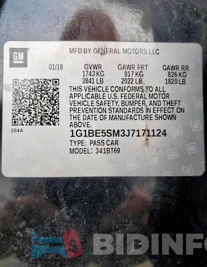 1G1BE5SM3J7171124 Photo# 13