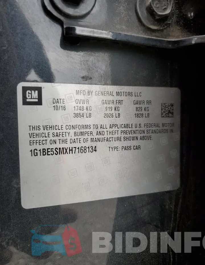 1G1BE5SMXH7168134 Photo# 12