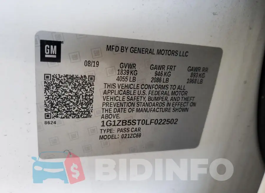 1G1ZB5ST0LF022502 Photo# 12