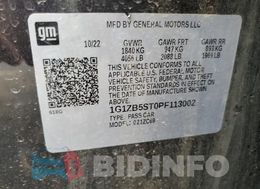 1G1ZB5ST0PF113002 Photo# 12