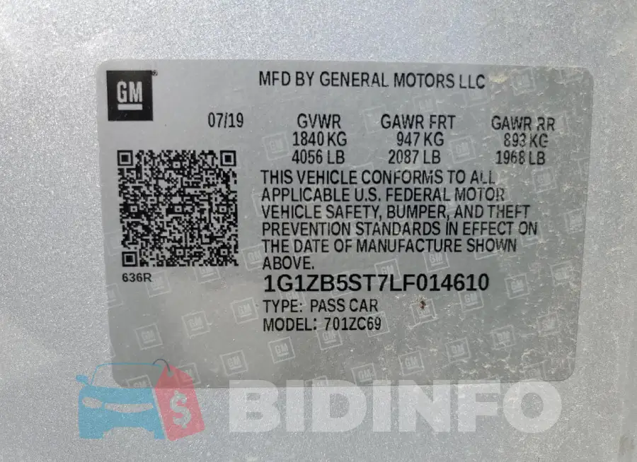 1G1ZB5ST7LF014610 Photo# 12