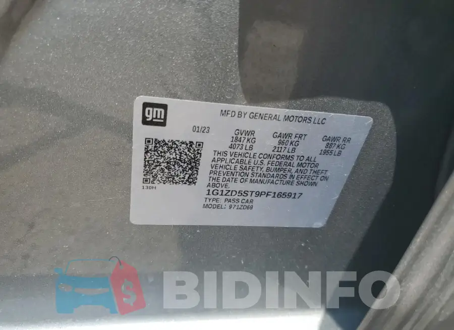 1G1ZD5ST9PF165917 Photo# 12