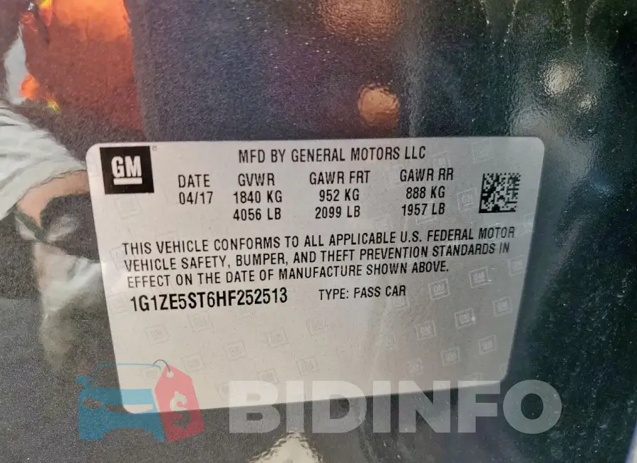 1G1ZE5ST6HF252513 Photo# 13