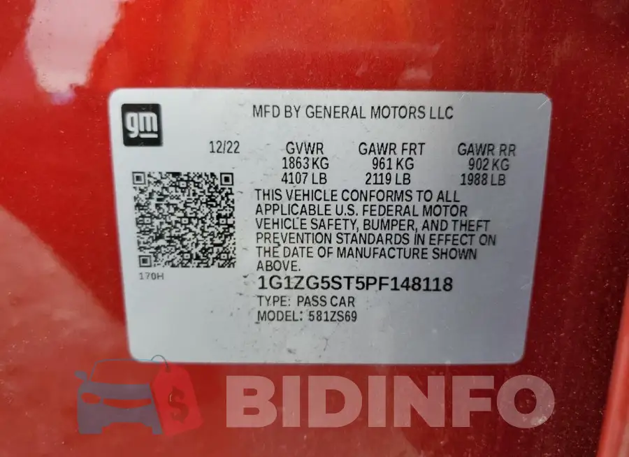 1G1ZG5ST5PF148118 Photo# 12
