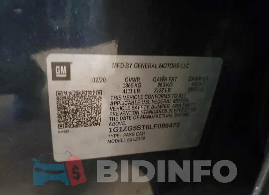 1G1ZG5ST6LF099473 Photo# 12