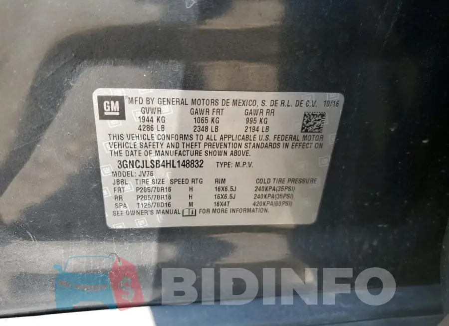 3GNCJLSB4HL148832 Photo# 12