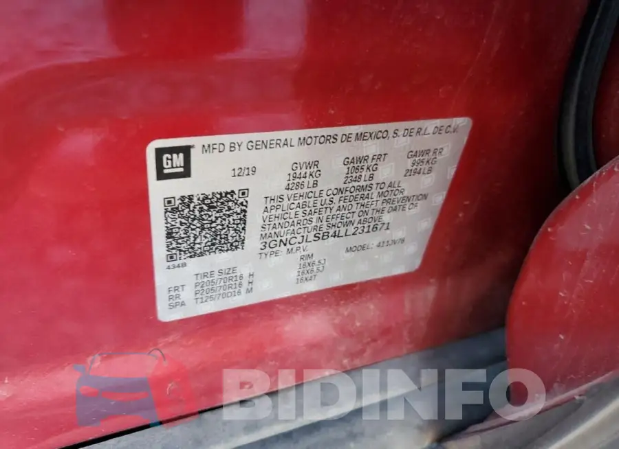 3GNCJLSB4LL231671 Photo# 13