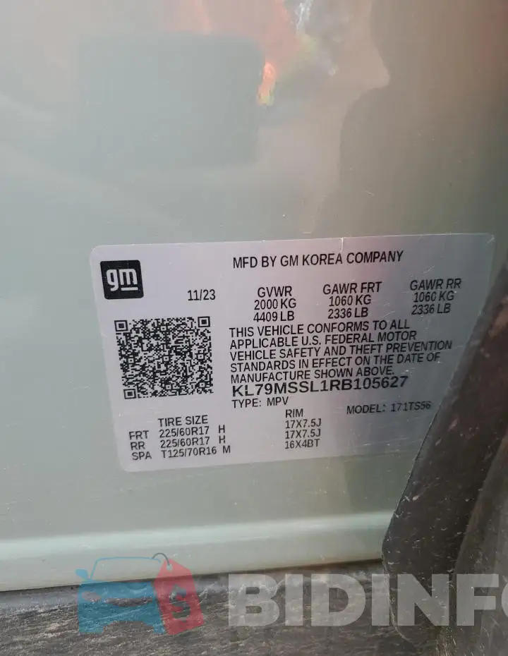 KL79MSSL1RB105627 Photo# 13