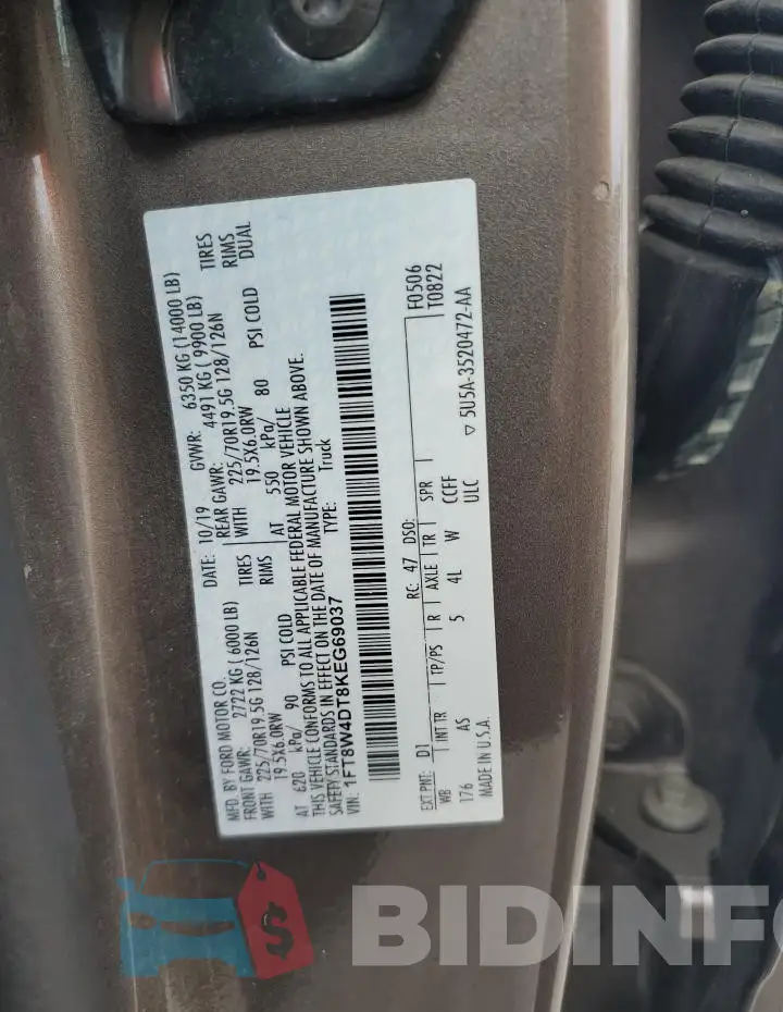 1FT8W4DT8KEG69037 Photo# 12