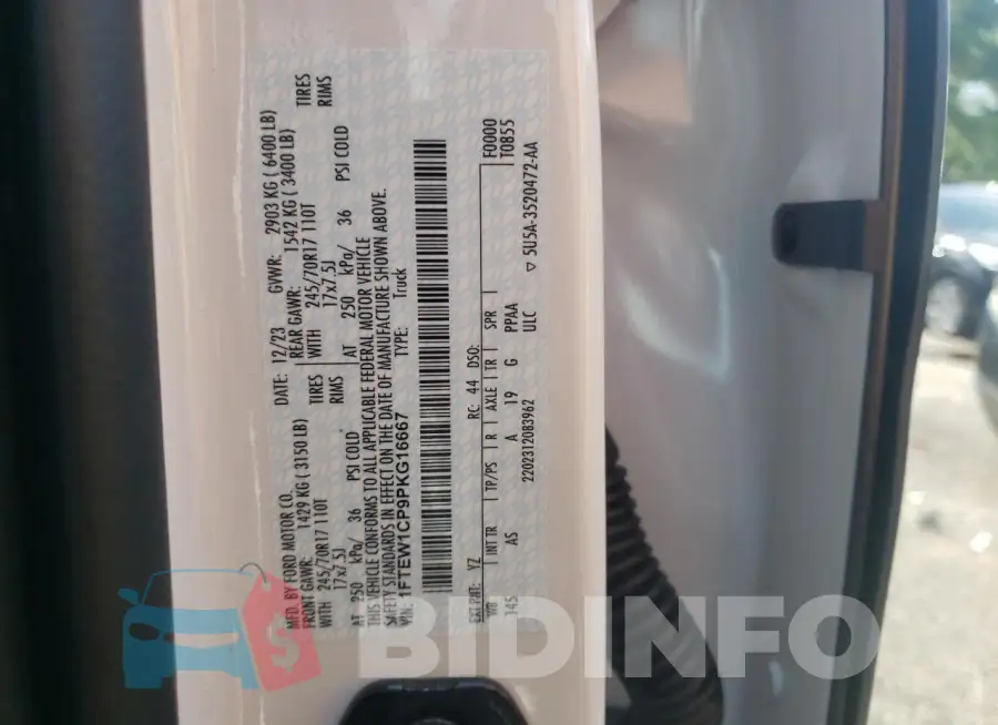 1FTEW1CP9PKG16667 Photo# 12