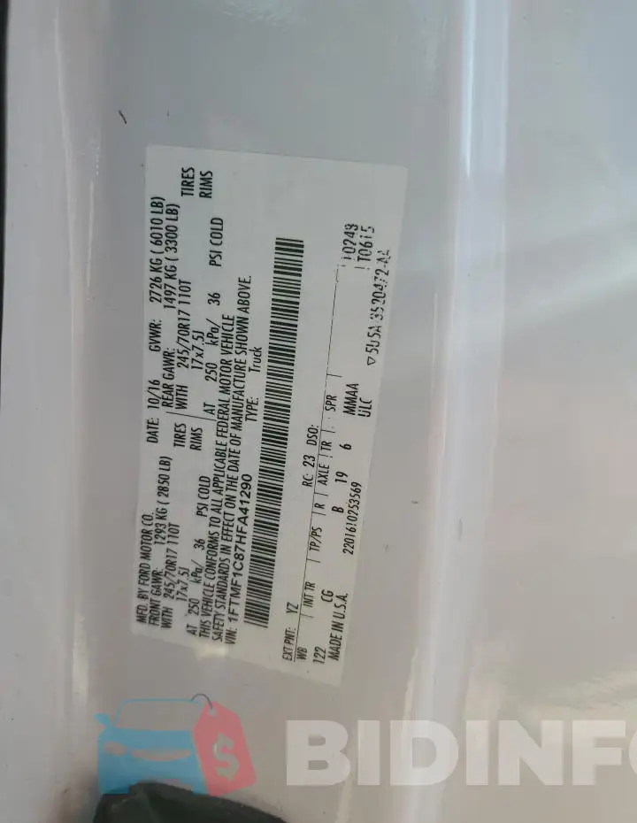 1FTMF1C87HFA41290 Photo# 12