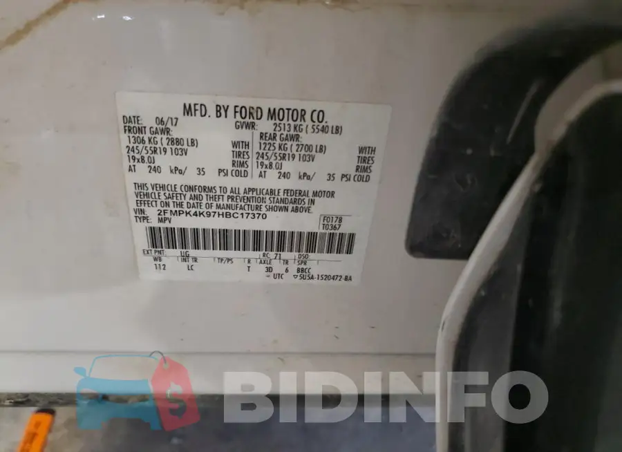 2FMPK4K97HBC17370 Photo# 13