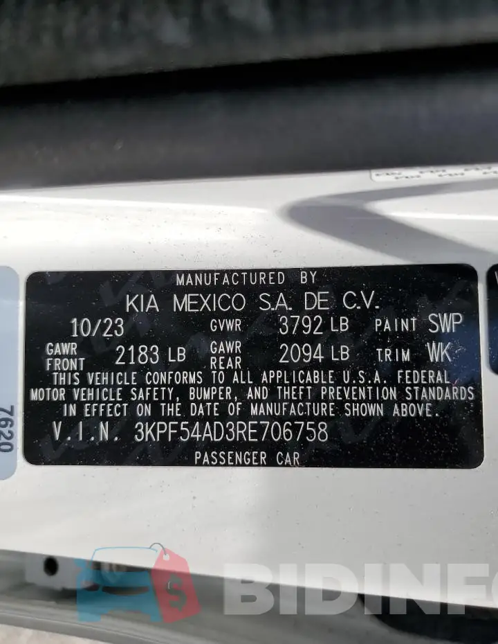 3KPF54AD3RE706758 Photo# 12