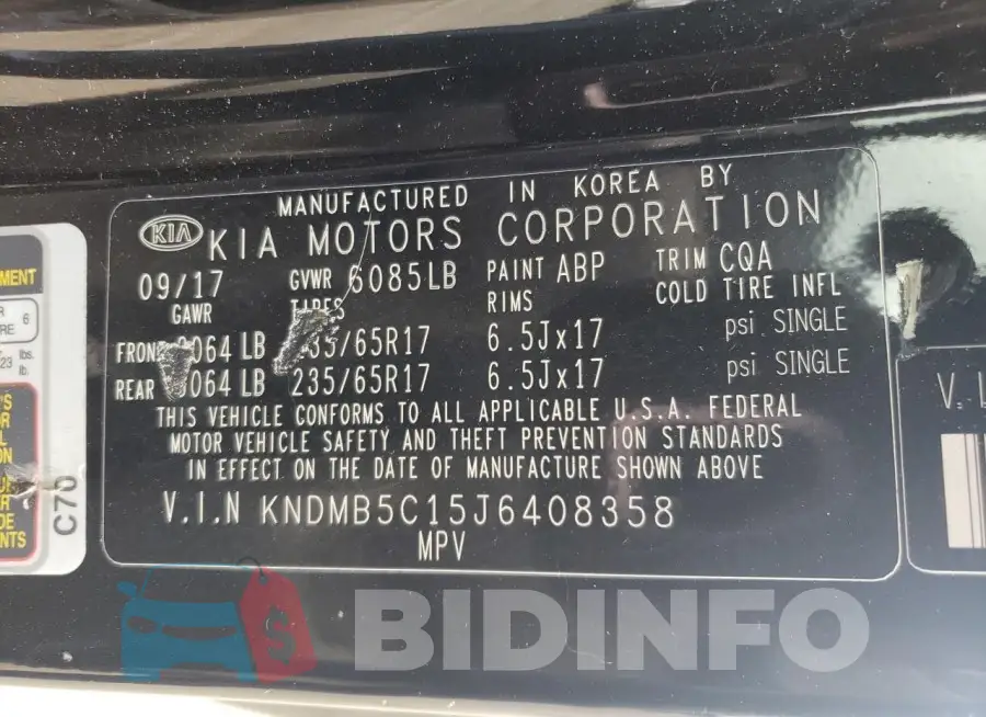 KNDMB5C15J6408358 Photo# 12