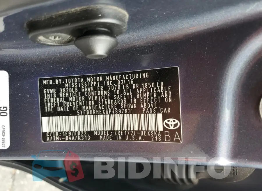 5YFBURHEXGP489783 Photo# 12