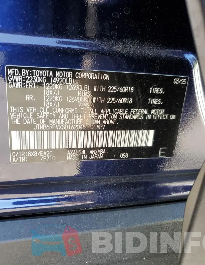 JTMB6RFVXSD162048 Photo# 14