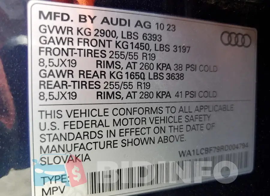 WA1LCBF79RD004794 Photo# 13
