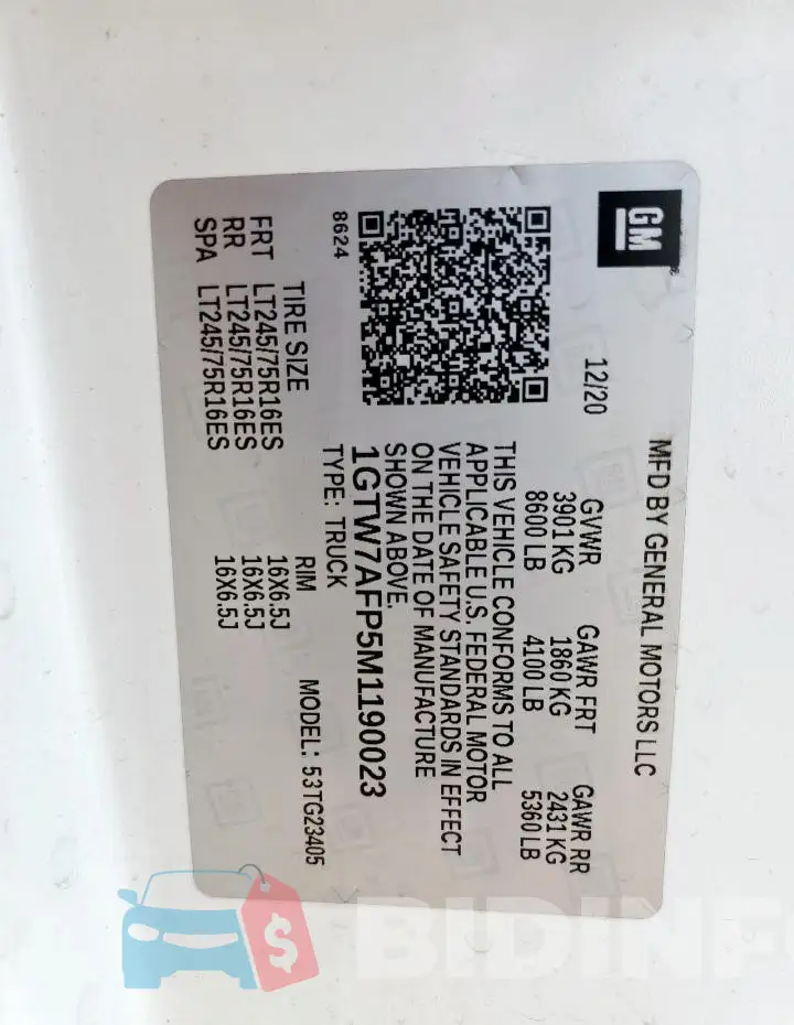 1GTW7AFP5M1190023 Photo# 13