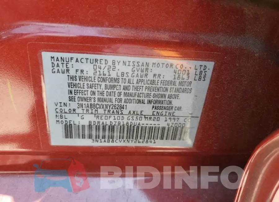 3N1AB8CVXNY262841 Photo# 12