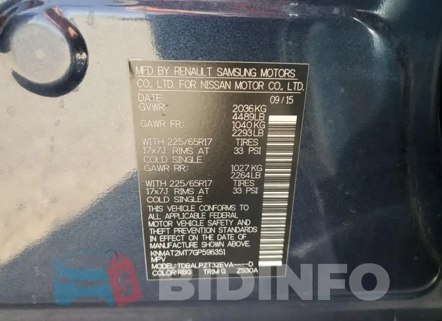 KNMAT2MT7GP596351 Photo# 13