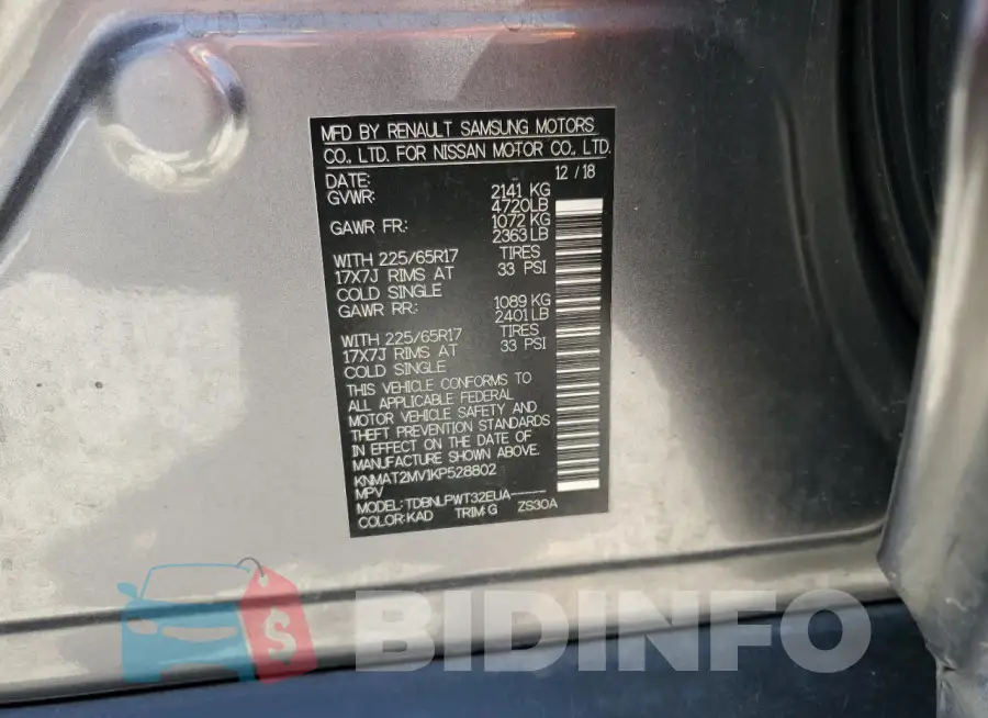 KNMAT2MV1KP528802 Photo# 13