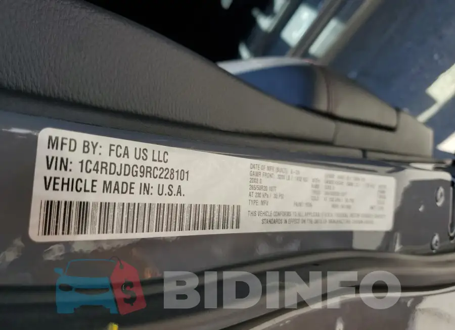 1C4RDJDG9RC228101 Photo# 14