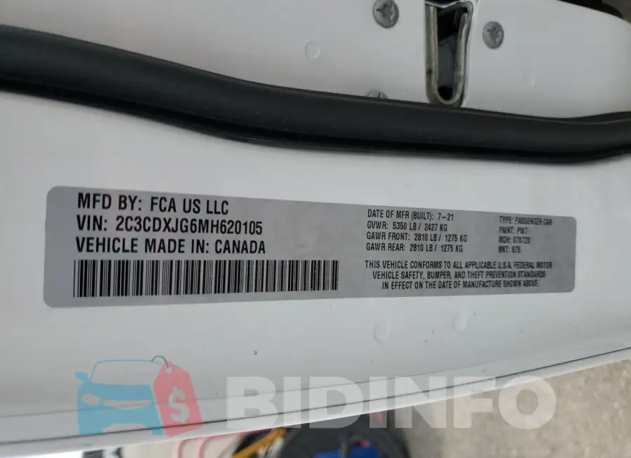 2C3CDXJG6MH620105 Photo# 12