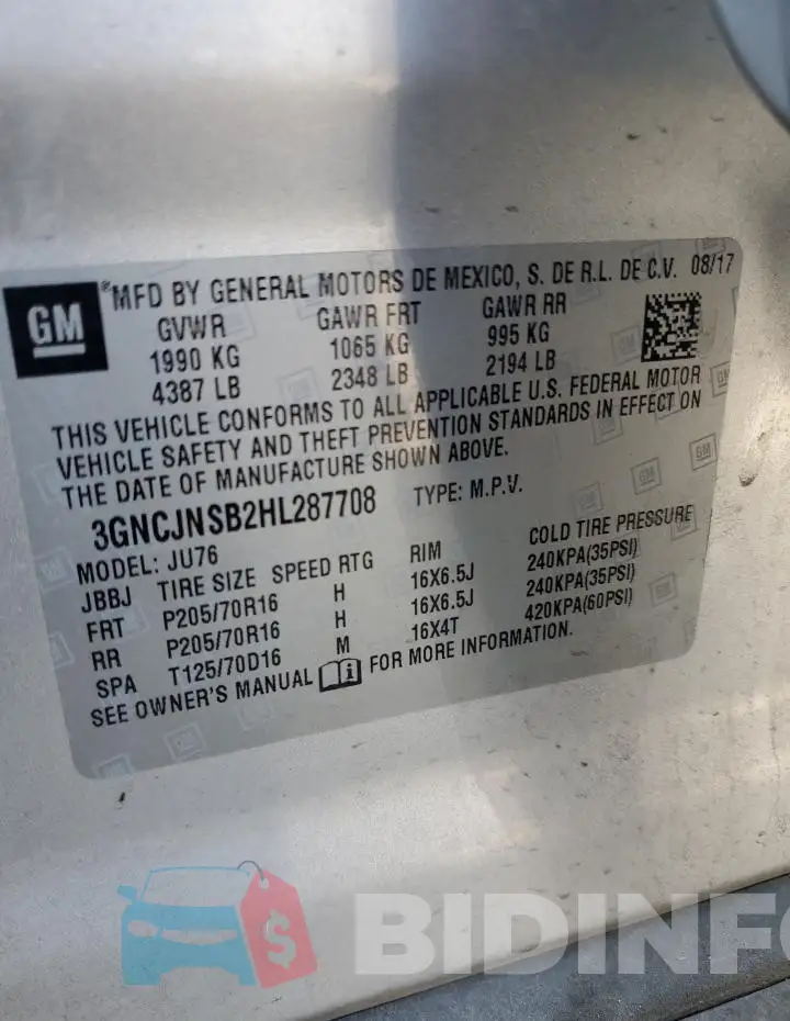 3GNCJNSB2HL287708 Photo# 13