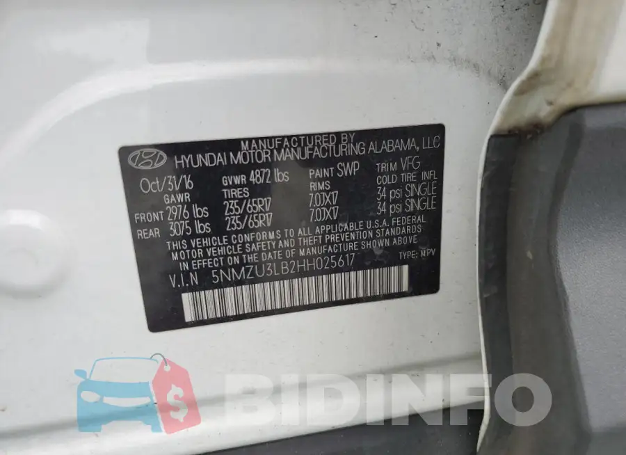 5NMZU3LB2HH025617 Photo# 13