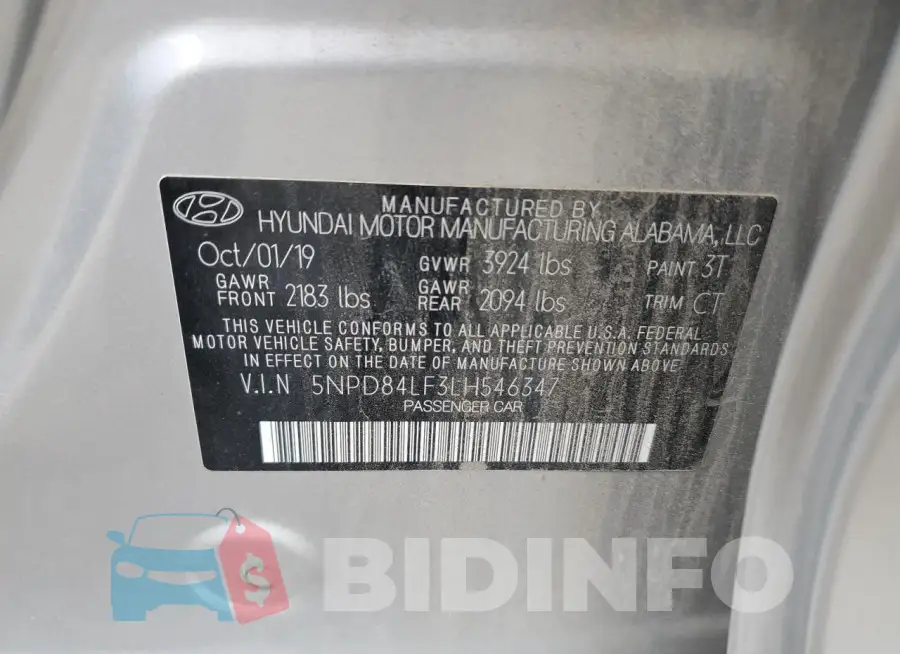 5NPD84LF3LH546347 Photo# 12