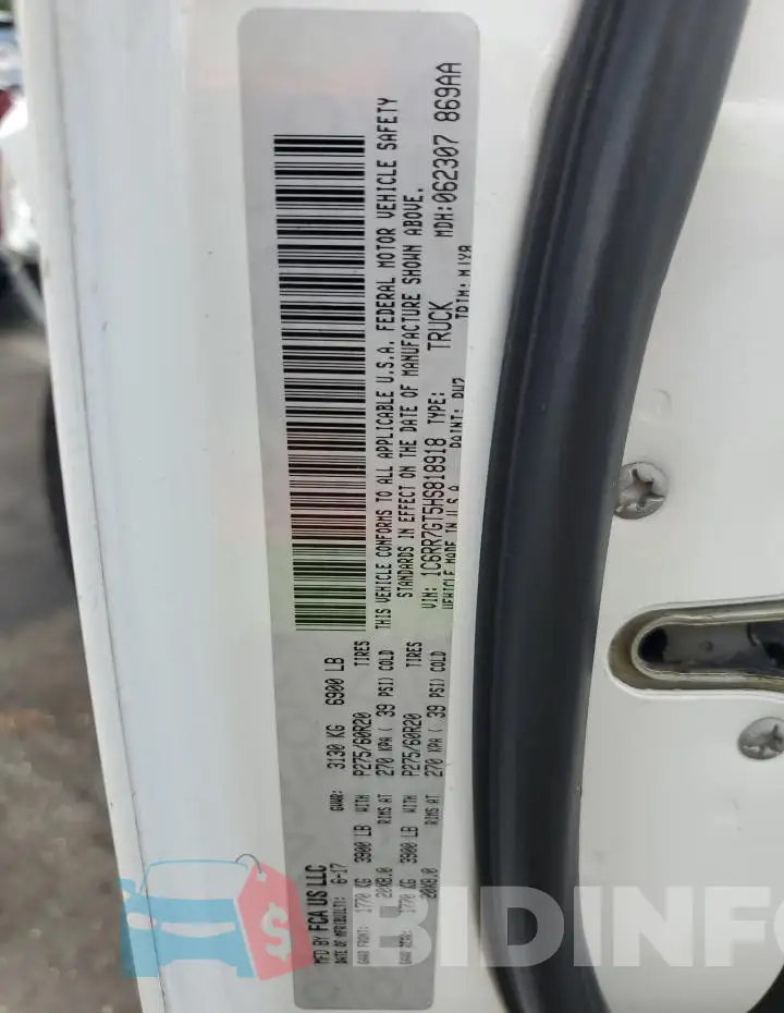 1C6RR7GT5HS818918 Photo# 12