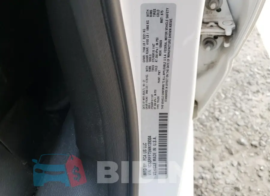 1C6SRFFT5NN139304 Photo# 12